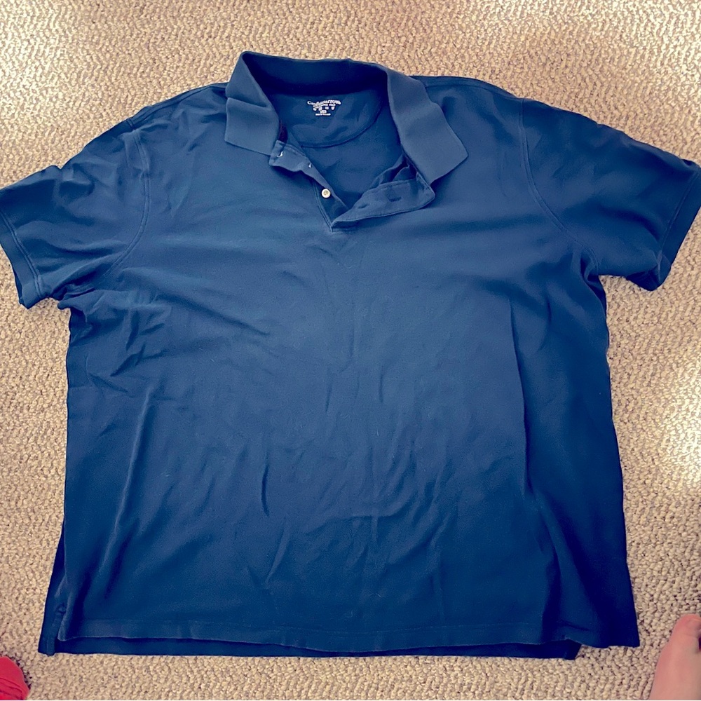 Men’s Big and Tall Performance Polo Croft & Barrow 3XB Navy
